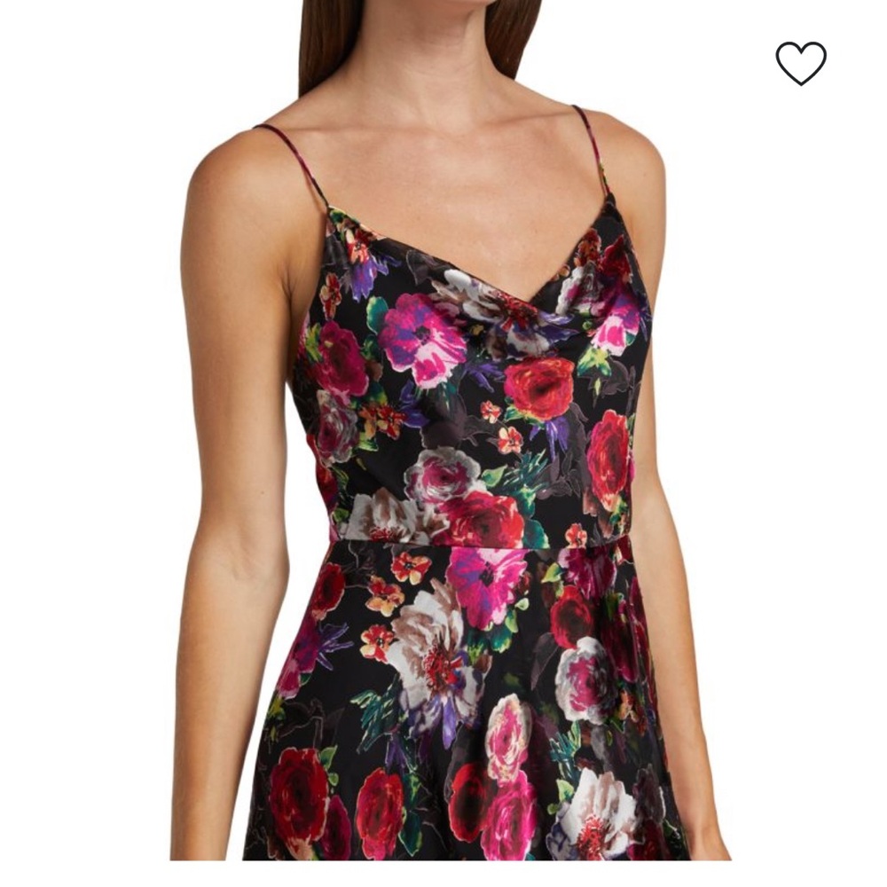 ALICE + OLIVIA
Christina Floral High-Low Dress 
SZ 6